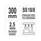 YATO YG-02775 Tálaló kanál 300 mm inox GASTRO