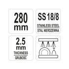 YATO YG-02779 GASTRO Inox torta spatula 285 mm