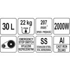 YATO YG-03063 GASTRO Dagasztógép 30 liter 1500 W