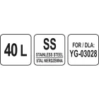 YATO YG-03128 GASTRO Keverőtál 40 liter az YG-03028-hoz