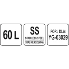 YATO YG-03129 GASTRO Keverőtál 60 liter az YG-03029-hez
