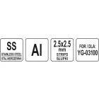 YATO YG-03142 GASTRO Csíkvágótárcsa 2,5 x 2,5 mm