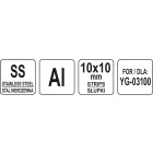 YATO YG-03144 GASTRO Csíkvágótárcsa 10 x 10 mm