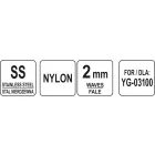 YATO YG-03152 GASTRO Szeletelőtárcsa 2 mm hullámos