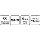 YATO YG-03153 GASTRO Szeletelőtárcsa 4 mm hullámos