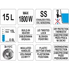 YATO YG-04315 GASTRO Ital melegentartó 15 liter 1500-1800 W inox