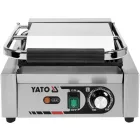 YATO YG-04555 GASTRO Kontaktgrill 320 mm 1800 W bordázott sűtőlap