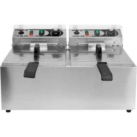 YATO YG-04623 GASTRO Asztali olajsütő 2 x 8 liter 2 x 3300 W