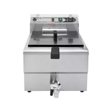 YATO YG-04630 GASTRO Asztali olajsütő 12 liter 5000 W leeresztőcsappal