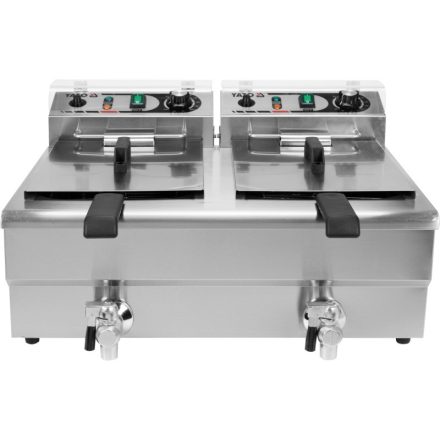 YATO YG-04634 GASTRO Asztali olajsütő 12 liter 5000 W leeresztőcsappal