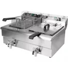 YATO YG-04634 GASTRO Asztali olajsütő 12 liter 5000 W leeresztőcsappal