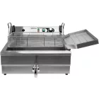 YATO YG-04640 GASTRO Asztali olajsütő 23 liter 6000 W leeresztőcsappal