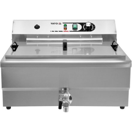 YATO YG-04641 GASTRO Asztali olajsütő 26,5 liter 6000 W leeresztőcsappal