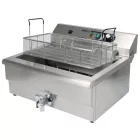 YATO YG-04641 GASTRO Asztali olajsütő 26,5 liter 6000 W leeresztőcsappal