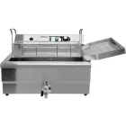 YATO YG-04641 GASTRO Asztali olajsütő 26,5 liter 6000 W leeresztőcsappal
