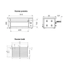YATO YG-04650 Elektromos pirító 2500W 610X330X280mm