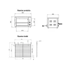 YATO YG-04651 Elektromos pirító 3000W 580X400X380mm