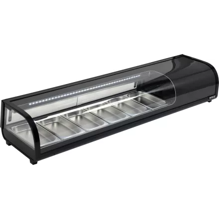 YATO YG-05002 Hűtött vitrin fekete 6x1/3GN 1530x420x295mm