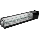 YATO YG-05007 Hűtött vitrin fekete 5x1/2 GN 1750x390x370mm