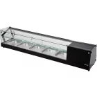YATO YG-05007 Hűtött vitrin fekete 5x1/2 GN 1750x390x370mm