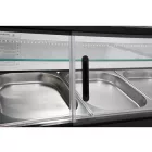 YATO YG-05007 Hűtött vitrin fekete 5x1/2 GN 1750x390x370mm