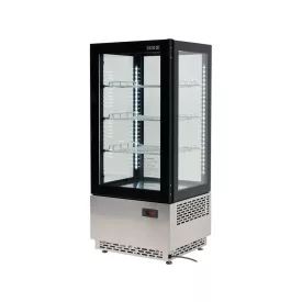   YATO YG-05060 Hűtött vitrin fekete-ezüst 78L 430x390x980mm