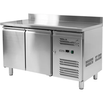 YATO YG-05250 Kétajtós rozsdamentes hűtőasztal 700-as széria 282L 1360x700x950mm