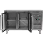 YATO YG-05252 Két üvegajtós rozsdamentes hűtőasztal 700-as széria 1360x700x850mm
