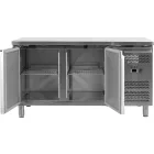 YATO YG-05253 Kétajtós rozsdamentes hűtőasztal 600-as széria 228L 1360x600x850mm