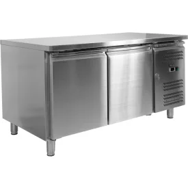   YATO YG-05254 Kétajtós rozsdamentes hűtőasztal 390L 1510x800x845mm