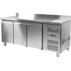 YATO YG-05255 Háromajtós rozsdamentes hűtőasztal 417L 1795x700x950mm