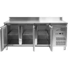 YATO YG-05256 Háromajtós rozsdamentes fagyasztóasztal 700-as széria 417L 1795x700x950mm