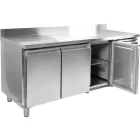 YATO YG-05256 Háromajtós rozsdamentes fagyasztóasztal 700-as széria 417L 1795x700x950mm