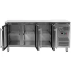 YATO YG-05257 Három üvegajtós rozsdamentes hűtőasztal 700-as széria 417L 1795x700x850mm
