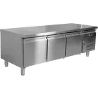 YATO YG-05259 Háromajtós rozsdamentes hűtőasztal 700-as széria 317L 1795x700x650mm