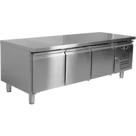   YATO YG-05259 Háromajtós rozsdamentes hűtőasztal 700-as széria 317L 1795x700x650mm