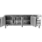 YATO YG-05259 Háromajtós rozsdamentes hűtőasztal 700-as széria 317L 1795x700x650mm