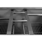 YATO YG-05262 Kétajtós rozsdamentes hűtőasztal rozsdamentes fedéllel 240L 900x700x876mm