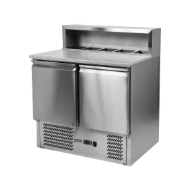   YATO YG-05275 Kétajtós rozsdamentes hűtőasztal bővített gránit munkapúlttal 240L 900x700x1075mm
