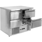 YATO YG-05280 Négyfiókos rozsdamentes hűtőasztal 700-as széria 220L 900x700x870mm
