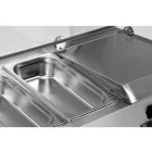 YATO YG-05331 Hűtőasztalra felszerelhető rozsdamentes hűtött vitrin 7x1/3 GN 1600x395x435mm