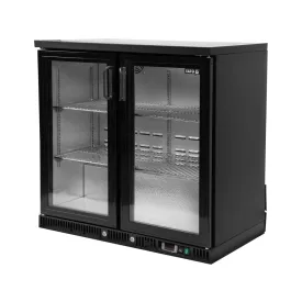   YATO YG-05355 Két üvegajtós palackhűtő fekete 920x515x905mm