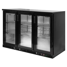   YATO YG-05360 Három üvegajtós palackhűtő fekete 1350x515x910mm
