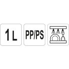 YATO YG-07115 GASTRO Juice üveg 1 liter piros