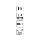 YATO YG-07143 GASTRO Jégvödör + jégcsipesz 1,1 liter inox
