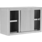 YATO YG-08900 Fali szekrény rozsdamentes két tolóajtóval 1000x400x650mm