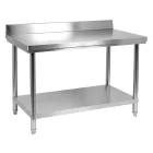 YATO YG-09021 GASTRO Inox munkaasztal alsó polccal hátsó felhajtással