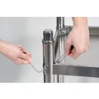 YATO YG-09022 GASTRO Inox munkaasztal alsó polccal hátsó felhajtással