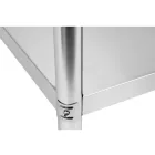 YATO YG-09022 GASTRO Inox munkaasztal alsó polccal hátsó felhajtással