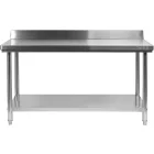 YATO YG-09024 GASTRO Inox munkaasztal alsó polccal hátsó felhajtással